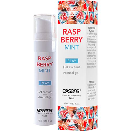 Gel stimulare Exsens Raspberry Mint 15 ml cu efect rece