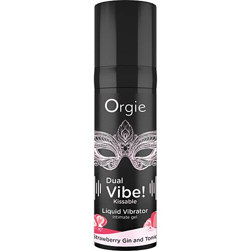 Gel stimulativ Orgie Dual Vibe Strawberry Gin & Tonic cu aromă