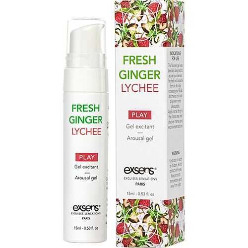 Gel stimulativ Exsens Fresh Ginger Litchi 15 ml cu efect de răcire