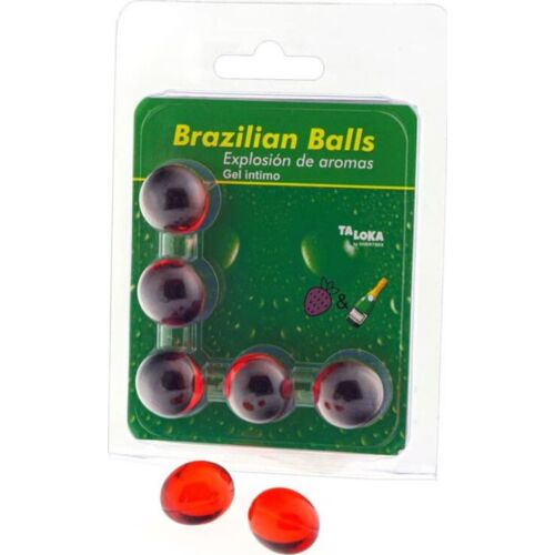Lubrifiant Taloka Brazilian Balls cu aroma de căpșuni și șampanie