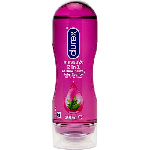 Gel lubrifiant Durex Lubes Aloe Vera pentru masaj