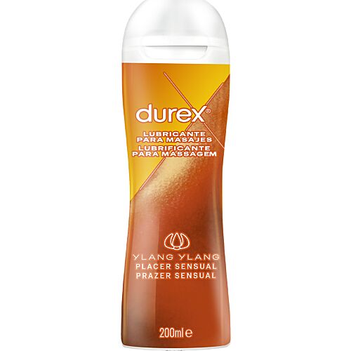 Gel lubrifiant Durex Ylang Ylang 200 ml 2 în 1 pentru masaj