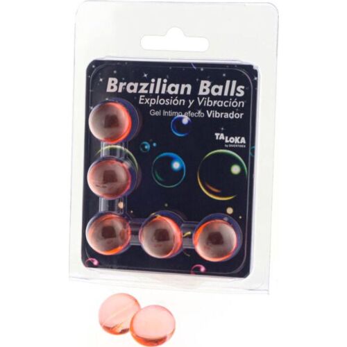 Bile Brazilian Balls Taloka cu gel excitant și vibrație