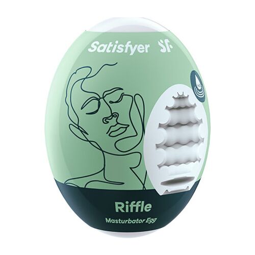 Masturbator SATISFYER EGGS Riffle cu texturi interne