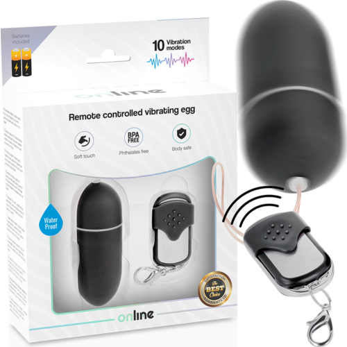Vibrator ONLINE H cu control remote și 10 moduri de vibrație