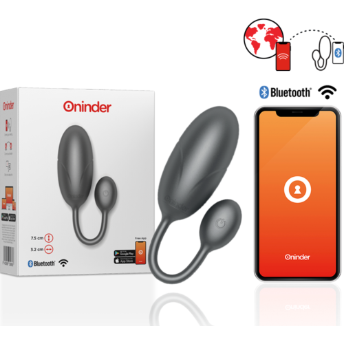 Vibrator ONINDER TOKYO cu aplicație și moduri de vibrație