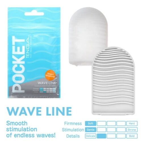 Masturbator Tenga Pocket Wave Line | Texturi intense