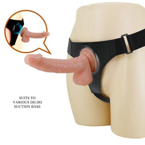 Chiloți cu hamuri Pretty Love KEVIN cu dildo natural de 19 cm
