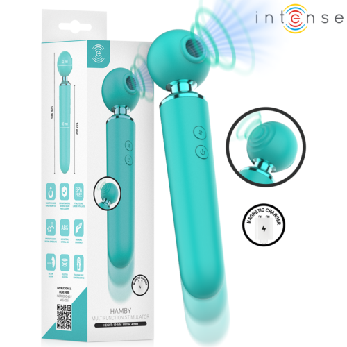 Vibrator INTENSE HAMBY cu funcții de aspirație și vibrație