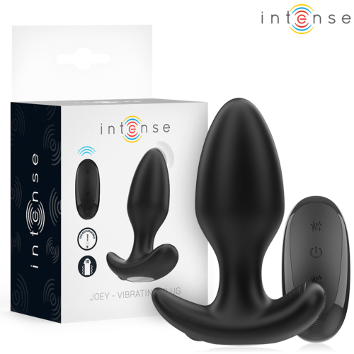 Plug anal INTENSE Joey 10 vibrații cu telecomandă