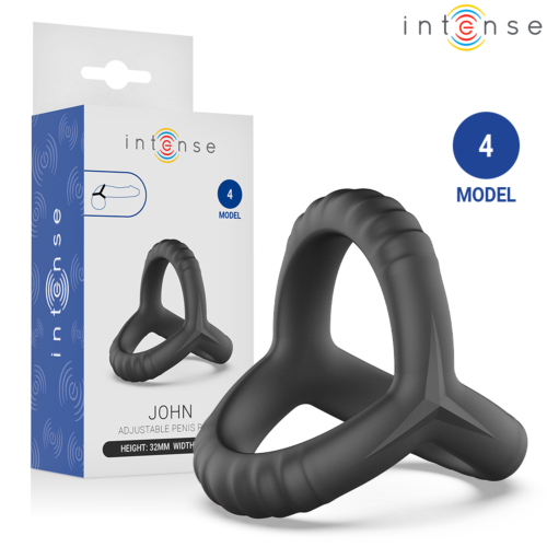 Inel Penis INTENSE Model 4 cu Structura Tripla