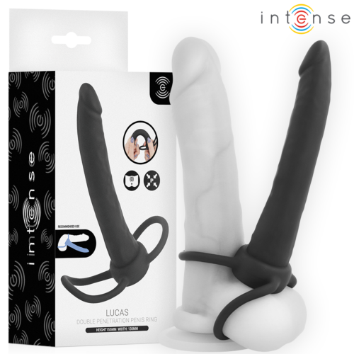 Dildo anal INTENSE FOR HIM Lucas cu inele integrate