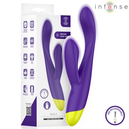 Vibratoare Rabbit INTENSE PAOLO cu stimulare clitorală și G-spot