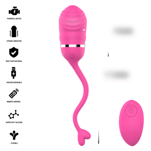 Vibrator cu telecomandă INTENSE REMOTE CONTROL - Ou cu stimulare