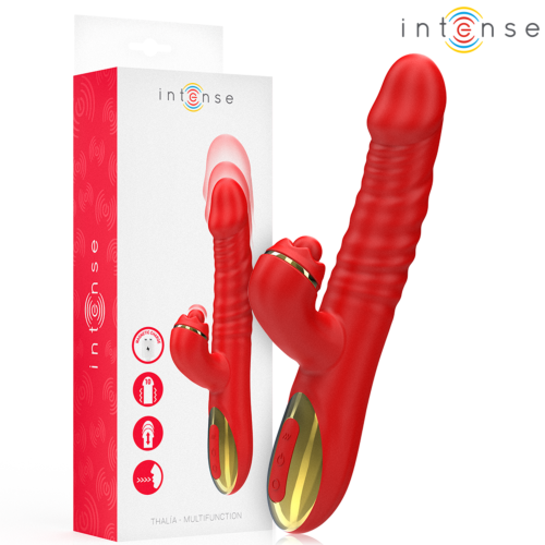 Vibrator INTENSE HIGH TECH THALIA cu vibrație, thrusting și stimulare