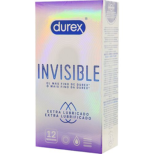 Prezervative Durex Invisible Extra Lubricate 12 unități