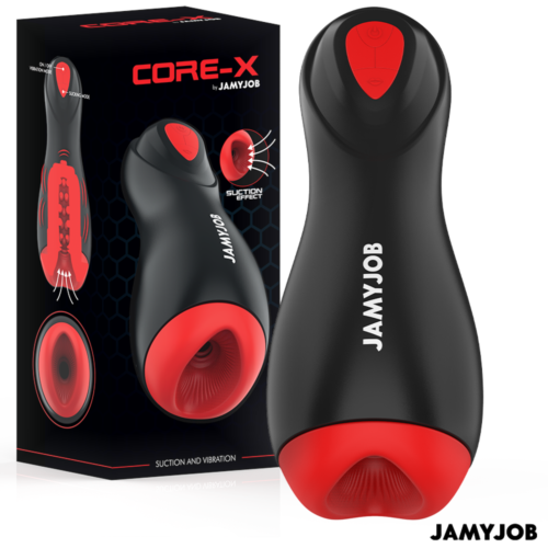 Masturbator JAMYJOB CORE-X cu suctiune și vibratie