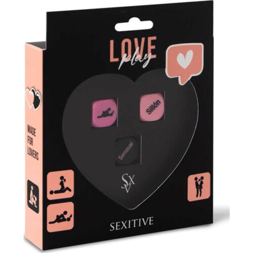 Joc de zaruri erotice SEXITIVE Love Play - 3 zaruri pentru distracție
