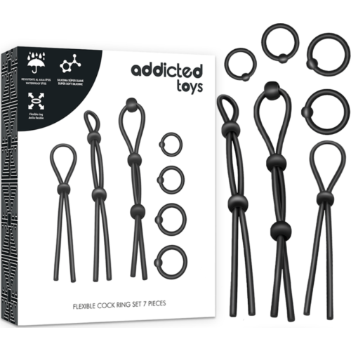 Inel ADDICTED TOYS set de 7 pentru penis