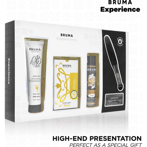 Kit de masaj BRUMA Tentatie Dulce Ananas Colada cu vibrator lichid