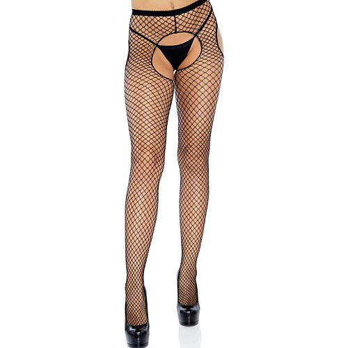 Fishnet Stockings Leg Avenue Crotchless Opening
