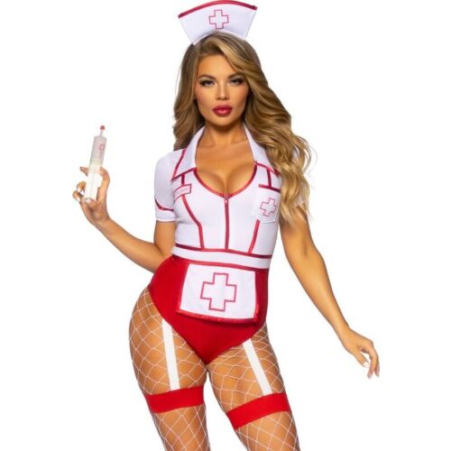 Costum de asistentă LEG AVENUE COSTUMES roșu/alb S