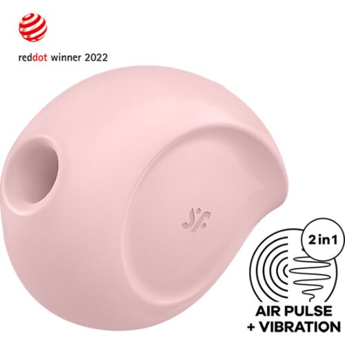 Succionator Satisfyer Sugar Rush cu vibrații și unde de presiune