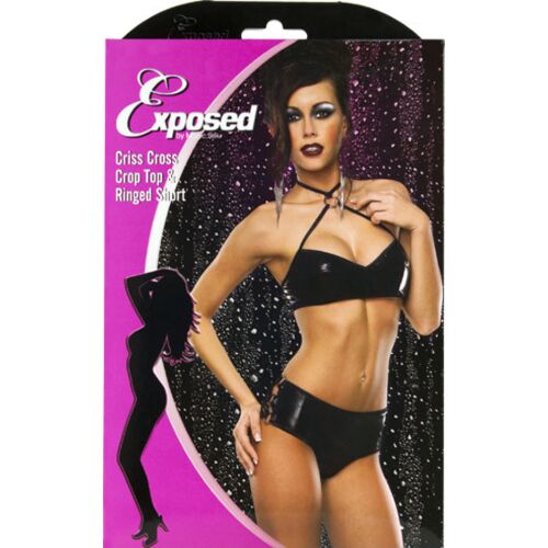 Lingerie Outlet Exposed Crop Top și Chiloți