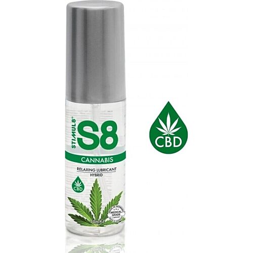 Lubrifiant Hibrid S8 Cannabis STIMUL8 50 ml cu efect de căldură
