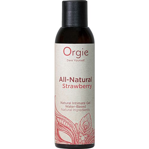 Lubrifiant Orgie All-Natural Strawberry cu aromă de căpșuni