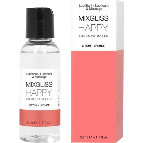 Lubrifiant Mixgliss Happy Litchi 50 ml - Textură seducătoare