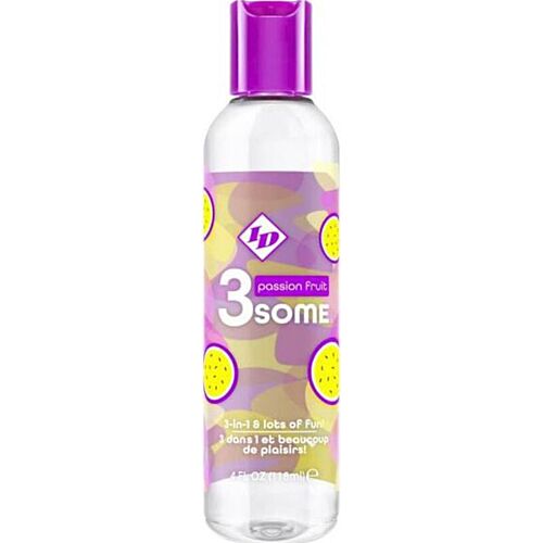Lubrifiant ID 3SOME Fruta de la Pasión 4 FL OZ - Multiuso