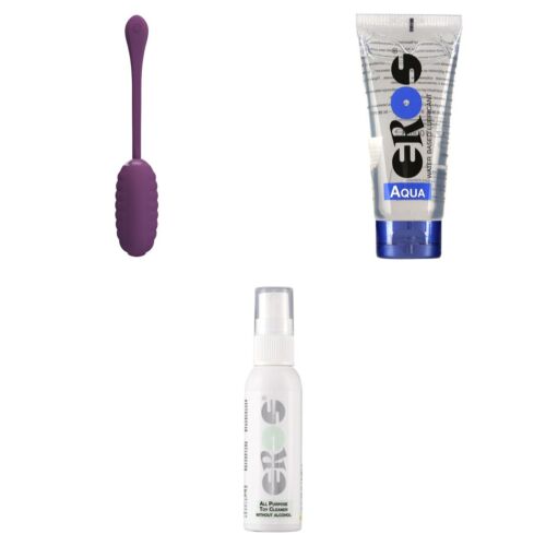 Set cu ou vibrator controlat prin aplicație pentru cupluri la distanță