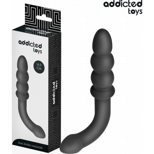 Masajeator Anal Dublu Addicted Toys 16,5 cm cu varietate