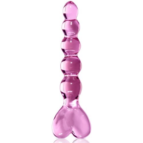 Dildo ICICLES N. 43 cu mână în formă de inimă