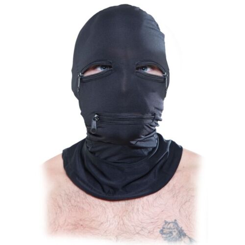 Masca FETISH FANTASY SERIES cu fermoare pentru control senzorial