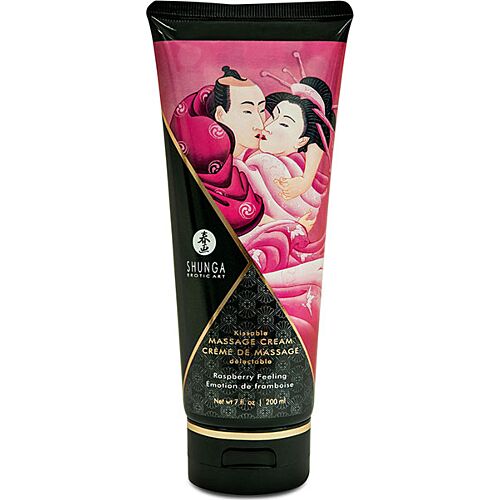 Crema de Masaj Shunga Raspberry Feeling 200 ml cu aroma delicioasă