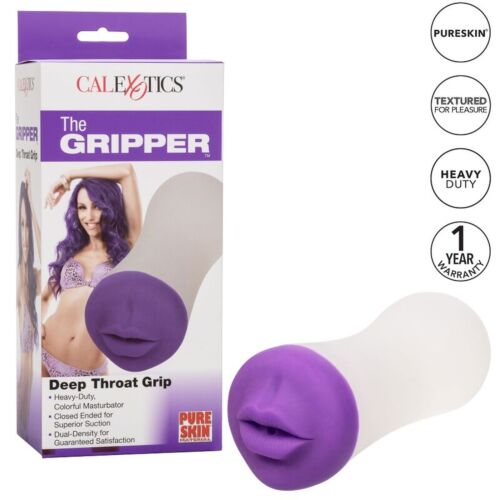 Masturbator CALEXOTICS DEEP THROAT GRIP cu suțiune superioară