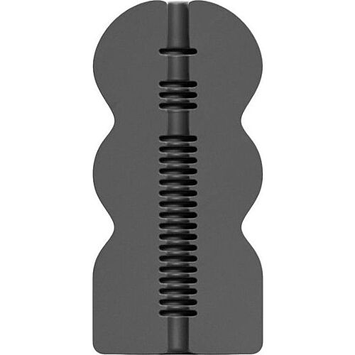 Masturbator ALL BLACK Pookie cu textură realistă