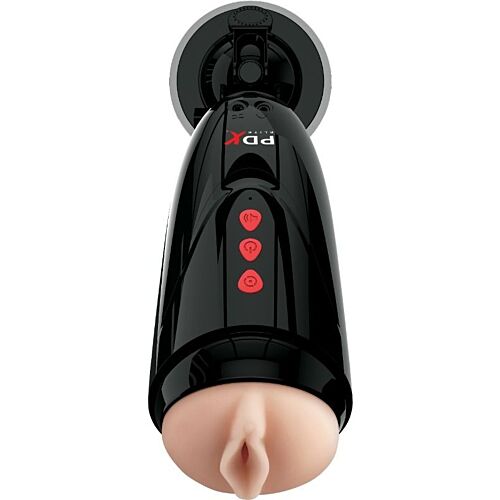 Masturbator PDX ELITE Dirty Talk Starter cu vibrații puternice