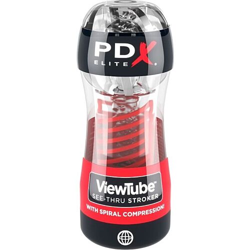 Masturbator PDX ELITE ViewTube 2 cu compresie spirală