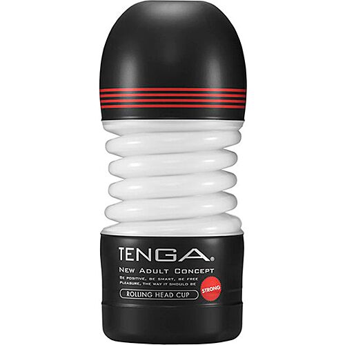 Masturbator Tenga Rolling Head Strong cu lubrifiant integrat