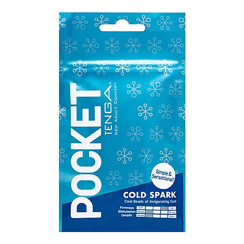 Masturbator Tenga Pocket Cold Spark cu lubrifiant rece