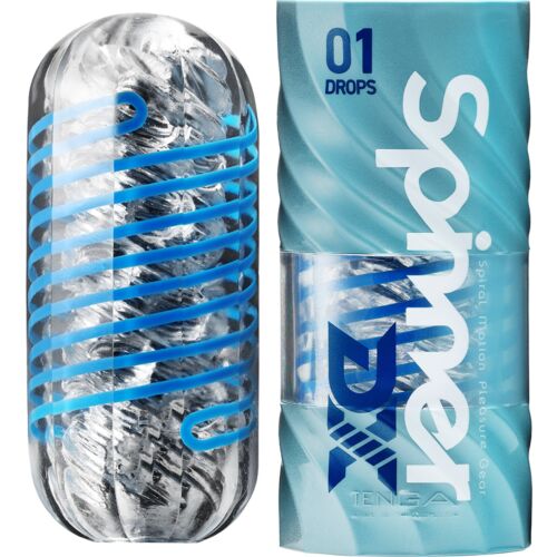 Masturbator Tenga Spinner DX 01 Drops cu texturi rotative