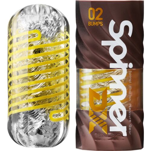Masturbator Tenga Spinner DX 02 Bumps cu interior rotativ