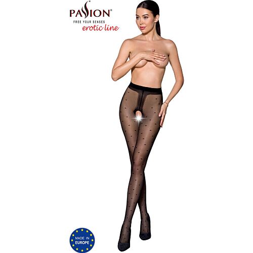 Medii Lingerie Passion Woman Garter & Stock cu deschidere