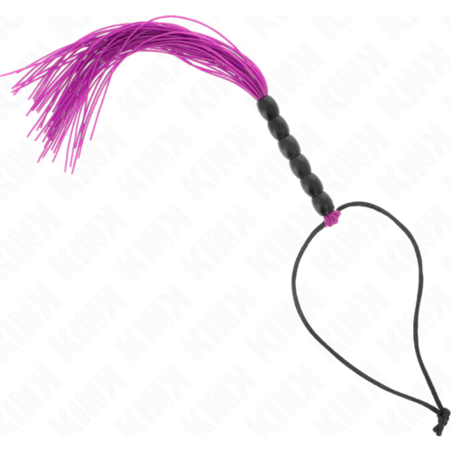 Mini whip KINK cu 6 bile violet de 26 cm