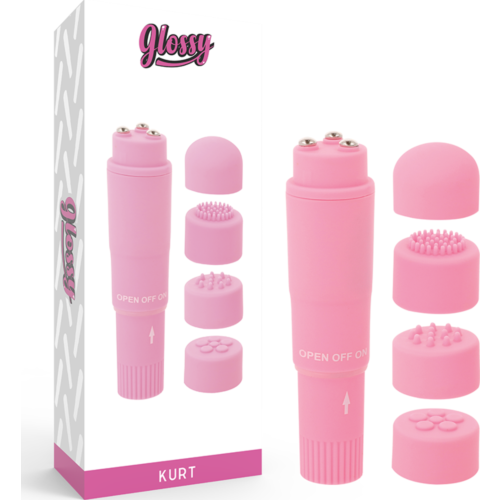 Vibratoare GLOSSY Kurt cu capete interschimbabile