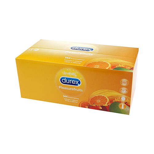 Prezervative Durex Pleasure Fruits 144 unități cu arome