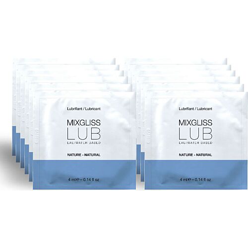 Lubrifiant Mixgliss Natural 12 Monodosis pentru jocuri intime